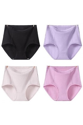 Sous-vêtement court for femme Culotte extensible en coton confortable Culotte extensible Sous-vêtement taille moyenne Culotte