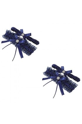 Abaodam 4 Pièces Jarretière De Mariée Jarretière en Dentelle Femme Mariée Dentelle Jarretière Accessoire De Costume De Mariée