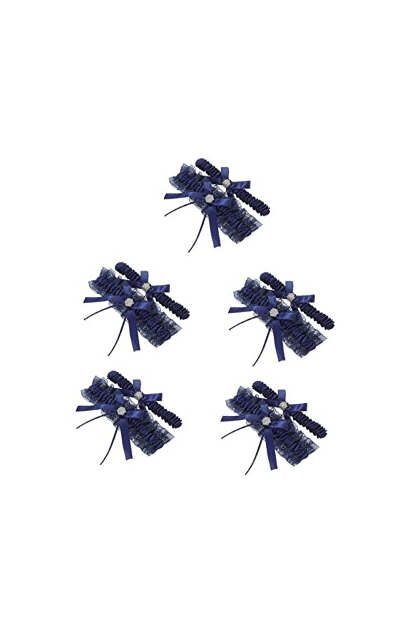 Abaodam 4 Pièces Jarretière De Mariée Jarretière en Dentelle Femme Mariée Dentelle Jarretière Accessoire De Costume De Mariée