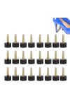 24Pcs Réparation de Chaussures à Talons Hauts Talons de Remplacement Aiguilles Conseils Ascenseurs Chaussures Antidérapantes 