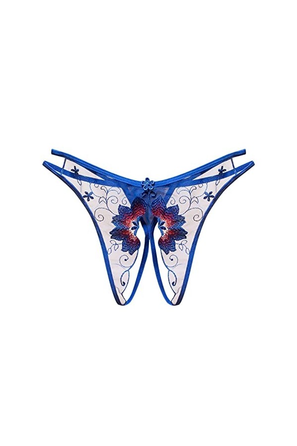 Dasongff String Femme Sexy Chic Ficelle Culotte Sexy Femme Érotique Ouverte Slips Dentelle Taille Basse Tanga Sexy A Dentelle