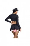 ranrann Déguisement Policière Femme Adulte Sexy Costume Tenue Erotique Mini Robe Courte Sexy Cosplay Halloween Carnaval Party