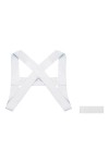 Mengsiy Ceinture de sécurité for Hommes Double Sangle élastique Poitrine Muscle Ceinture de sécurité Joint torique en métal F