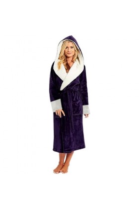 CreoQIJI Porte-jarretelles et porte-jarretelles pour femme Automne Hiver Couleur assortie Isolation en peluche avec bonnet et