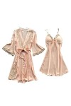 Ensemble de lingerie érotique pour femme Sexy Sexy Licol Dentelle Sous-vêtements Ceinture Mode Femmes Robe de Nuit Pyjama Sou