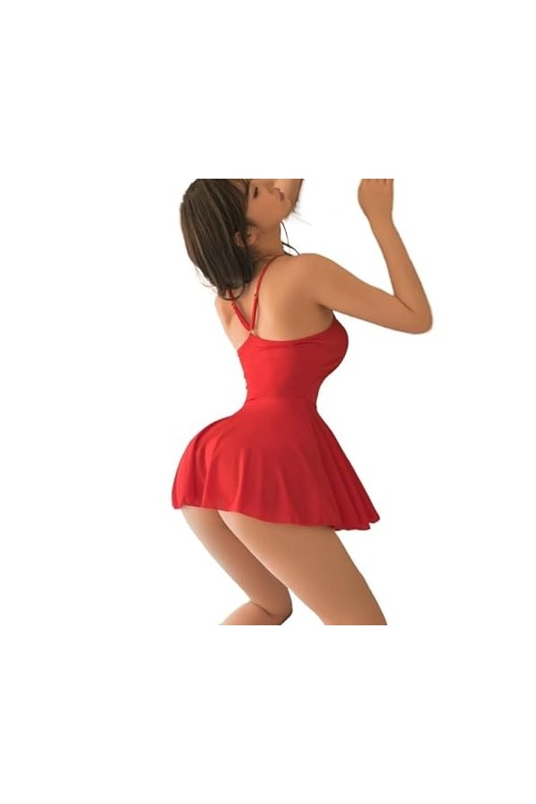 Vêtements sexuels Chemise de Nuit Sexy Mini Robe Courte Bandage sous-Vêtements Vêtements de Nuit Jupe Sexy Chemise Femmes Co