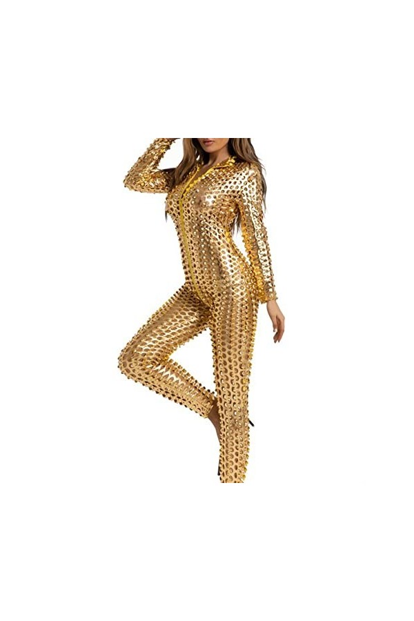 Lingerie Ouverte Sexy Vêtements de Jeu de boîte de Nuit en Cuir laqué Sexy pour Femmes Vêtements érotiques Lingerie Sexy Robe