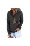 Sweat à capuche femme noir sweat-shirt femme oversize été pull femme élégant festif femme t-shirt à manches longues coton ves