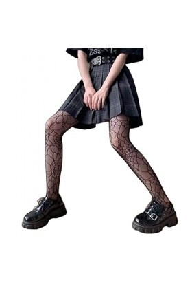 YJLX Bas Autofixant Femme Sexy Femmes Sexy Hautes Tâches De Poisson De Taille-Star Print Black,Fit for 40Kg-70Kg