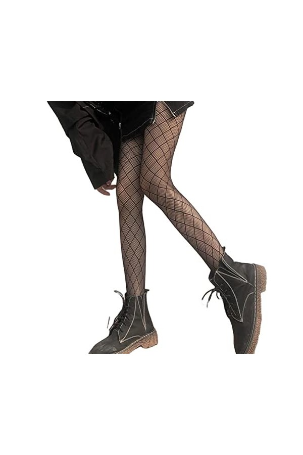 YJLX Bas Autofixant Femme Sexy Femmes Sexy Hautes Tâches De Poisson De Taille-Star Print Black,Fit for 40Kg-70Kg