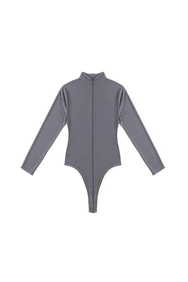 KSDFIUHAG Sexe Et Sensualité Lingerie Voir À Travers La Lingerie Transparente À Col Roulé À Manches Longues Et À Glissière À 