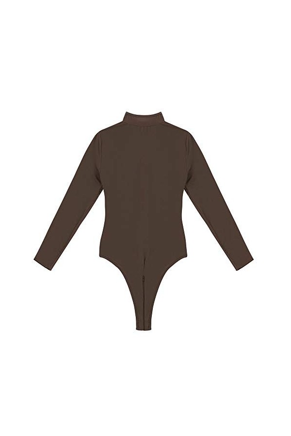 KSDFIUHAG Sexe Et Sensualité Lingerie Voir À Travers La Lingerie Transparente À Col Roulé À Manches Longues Et À Glissière À 