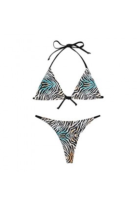 KSDFIUHAG Lingerie Sexy Homme Ensemble De Soutien-Gorge À Rayures Sexy Maillot De Bain Licou Maillot De Bain Soutien-Gorge À 