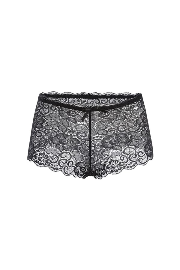 Culotte Sexy Dentelle Nue Tentation Boxer Culotte Respirant Grande Taille String en Dentelle Femme Culotte Confortables Culot