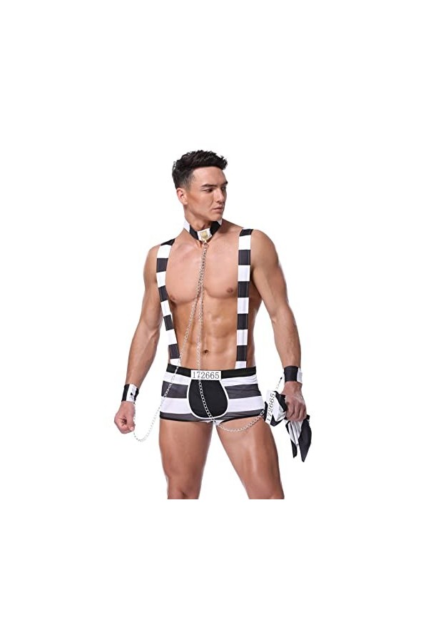 Générique String Homme Sexy Hot Dentelle Slips Boxer sous-vêtement Sexy pour Homme avec nœud pour Homme Lingerie Taille Basse