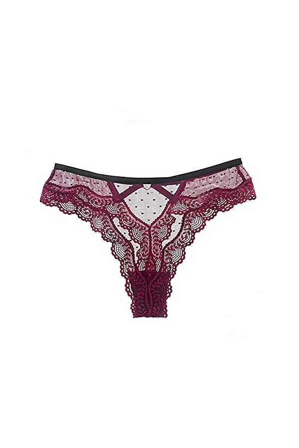 Dasongff Femmes String Thongs Sexy Tangas - Dentelle Culotte Lingerie String en Dentelle Lingerie Sexy String Transparent en 