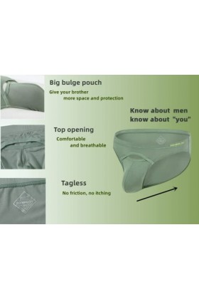 BIATWOWR Slip sexy pour homme avec ouverture sur le devant - Taille basse - Extensible - Doux - Confortable, 1 paquet : vert,