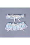 NC Jarretière de Mariage en Dentelle Florale, Accessoires de Robe de mariée, Anneau de Jambe Sexy jarretière-Bleu B, jarretiè