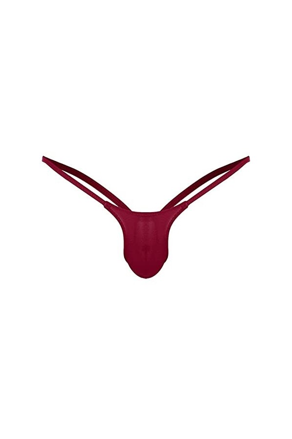 Hommes Sexy Thongs Bikini Hommes sous-vêtements Men T-Traquier String G String String Homme Menu de Hauteur Mme Sexy U Pouche