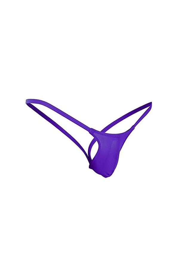 Hommes Sexy Thongs Bikini Hommes sous-vêtements Men T-Traquier String G String String Homme Menu de Hauteur Mme Sexy U Pouche