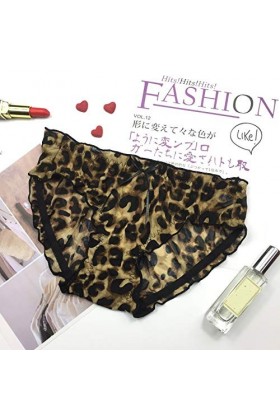 LINSINCH Femme Taille Haute Culotte Menstruelle Slip Sexy Femmes LéOpard Dentelle G-String Culottes T String Strings Lingerie