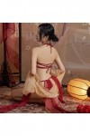 Temptshow Asiatique Chinois Geisha Cosplay Femmes Style Chinois Cheongsam Lingerie Japonaise Anime Costume Rouge1 