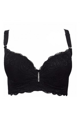 Femmes Sexy Bralette Grande Taille sous-vêtements en Dentelle Soutiens-Gorge Push Up 80 85 90 95 100 intimes Femme Dentelle S
