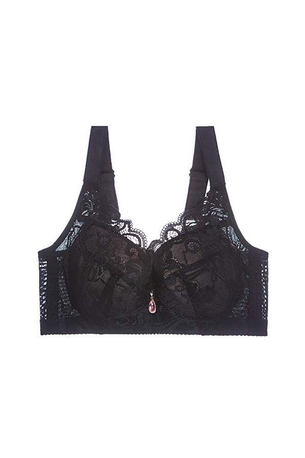 Générique sous-vêtements Sexy Grande Taille Femmes Boucle Mince Dos Avant Anneau sans 3PC Acier intimes Ensemble De Lingerie 