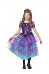 Smiffys 56417M Costume de bal de fin dannée, pour fille, violet et bleu, taille M 7-9 ans