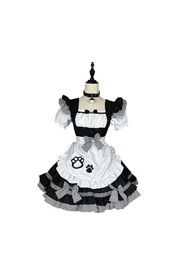 maxToonrain Costume de soubrette pour femme, costume danime de Pâques, cosplay, chat français, costume de soubrette pour fem