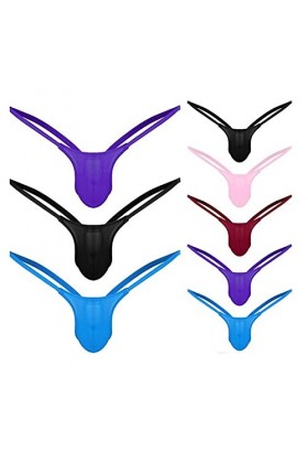 Hommes Sexy Thongs Bikini Hommes sous-vêtements Men T-Traquier String G String String Homme Menu de Hauteur Mme Sexy U Pouche