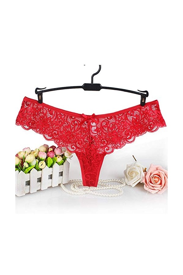 AleXanDer1 Culotte en Dentelle sous-vêtements Femmes Sexy Thongs Bragas Panties Femmes Lingerie String en Dentelle T Mot Pant