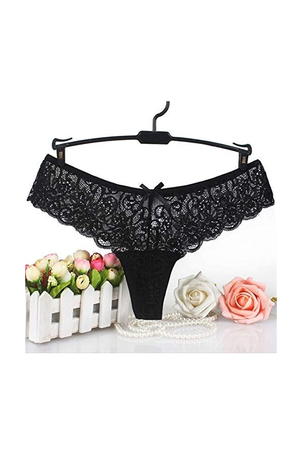 AleXanDer1 Culotte en Dentelle sous-vêtements Femmes Sexy Thongs Bragas Panties Femmes Lingerie String en Dentelle T Mot Pant