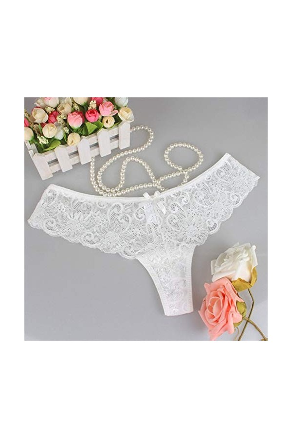 AleXanDer1 Culotte en Dentelle sous-vêtements Femmes Sexy Thongs Bragas Panties Femmes Lingerie String en Dentelle T Mot Pant