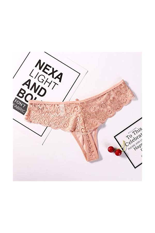 AleXanDer1 Culotte en Dentelle sous-vêtements Femmes Sexy Thongs Bragas Panties Femmes Lingerie String en Dentelle T Mot Pant