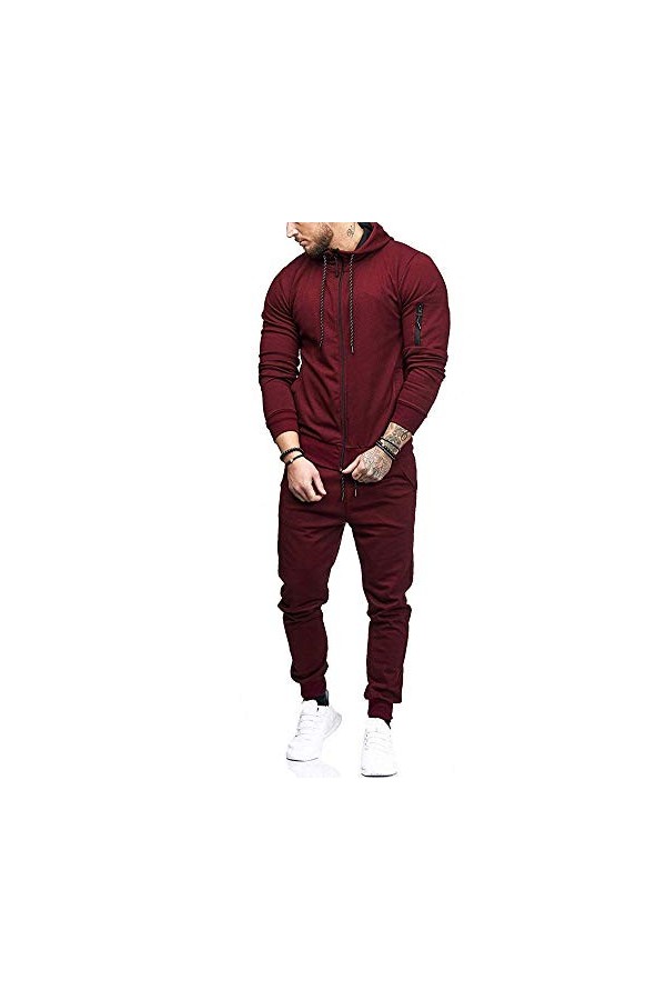 Zannycn Veste de cyclisme à capuche pour homme - Avec fermeture éclair - Veste de moto pour homme - Veste à capuche unie - Av