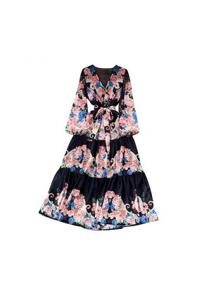 Dinnesis Chemises Médiévales pour Hommes Blanc Femmes Printemps Été À Manches Longues Lien De Cour Européenne Style Floral Ro