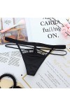 MULANY Femme Slips 3 pièces Femmes Sexy sous-vêtements Bandage Tongs Dentelle Culotte Belle Transparent g-Strings Slips Mode 