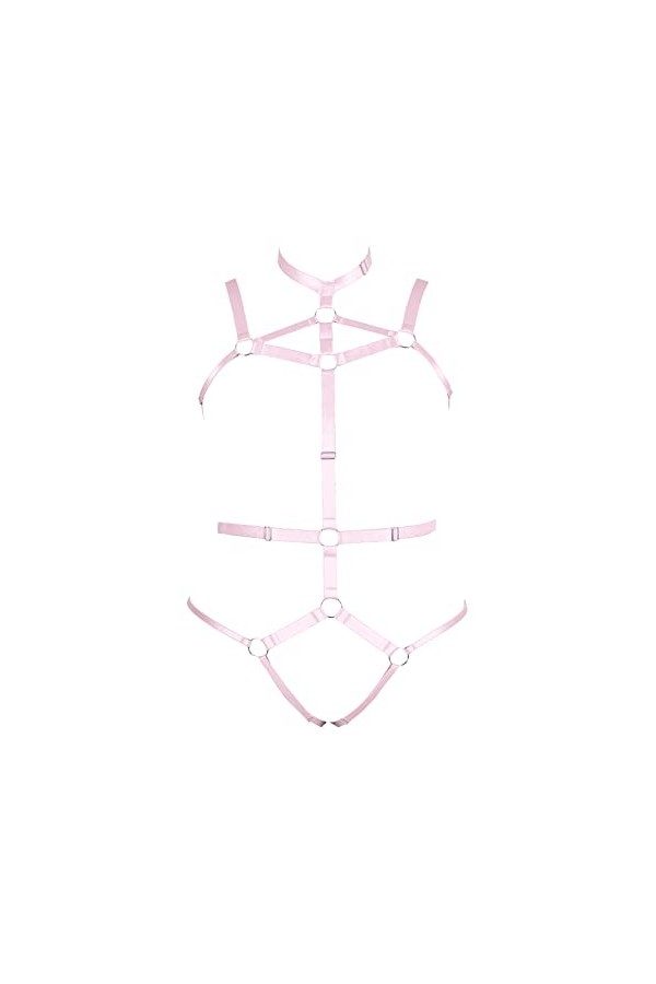 Ceinture porte-jarretelles grande taille harnais complet pour femme soutien-gorge dodu Halloween grande taille lingerie punk 