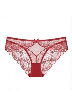 JYLJLL Culottes De en ​Dentelle Ultra Mince Mesh Respirant Taille Basse Sexy Tentation F