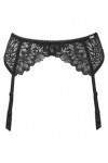 Gossard Lingerie en microfibre taille haute extensible avec jarretelles en dentelle Noir, noir, Medium