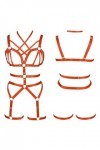 BODYCAGE Harnais de corps femme soutien-gorge Cage à lingerie ensemble Gothique Festival Rave Punk Jarretière ceinture Faire 