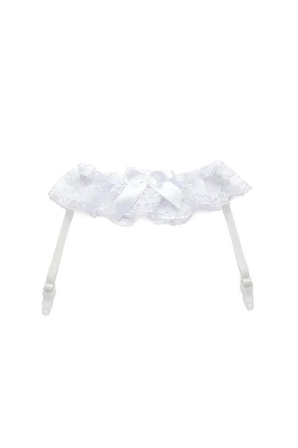 Jarretière de Mariage, Accessoires de fête Cosplay, nœud en Dentelle, Boucle de Jambe élastique, Jarretelles de mariée Color