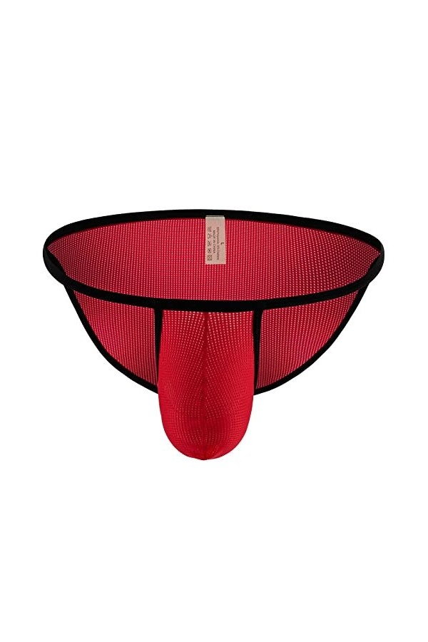 sous-Vêtements en Coton Respirant pour Hommes sous-vêtements Sexy Mini Slips G String Hommes Bikini Maille Pure Culotte pénis