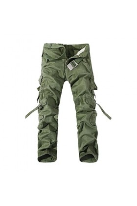 Pantalon de travail pour homme - Style urbain - Couleur unie - Décontractée - Pantalon de randonnée - Extra, gris, 38