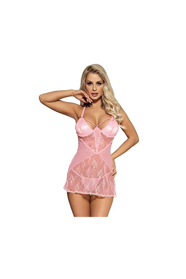 Femme Ensemble Lingerie Erotique Lingerie sexy, tentation, femme de lingerie de jarretiers avec string de lacet de sangle de 