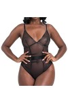 Hekbaep Lingerie sexy pour femme et dos en maille et lingerie sexy en maille