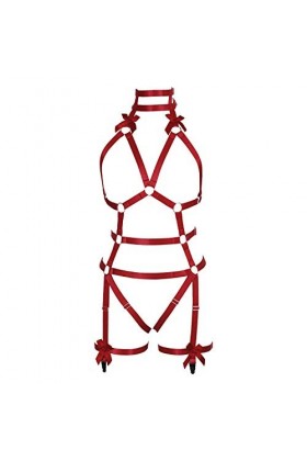 JMMHSS Ensemble de Harnais de Lingerie élastique pour Femmes Bleu Ciel 