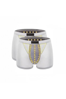 POCHY Boxer Sexy pour Hommes Thérapie Magnétique Soins de Santé Gros sous-vêtements à lentrejambe Élargissement Pantalon Int