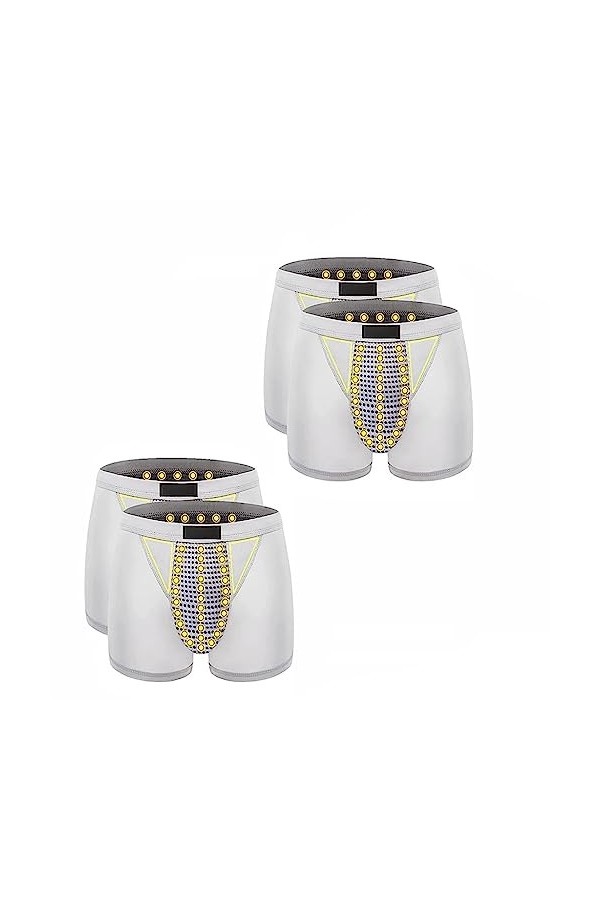 POCHY Boxer Sexy pour Hommes Thérapie Magnétique Soins de Santé Gros sous-vêtements à lentrejambe Élargissement Pantalon Int